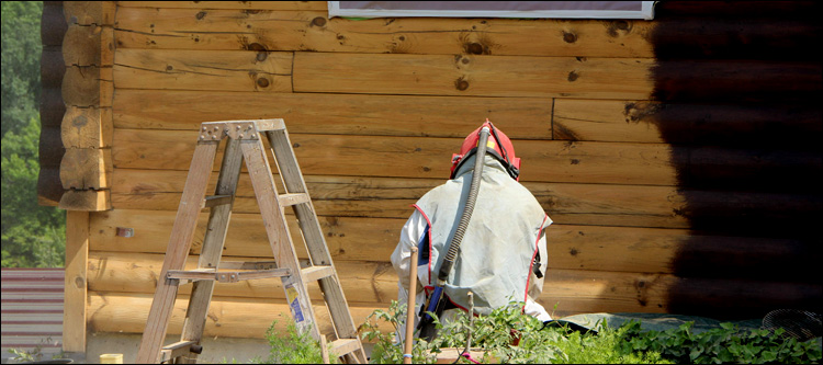 Log Home Sanding